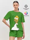Женская пижама с шортами / Мем с Гомером