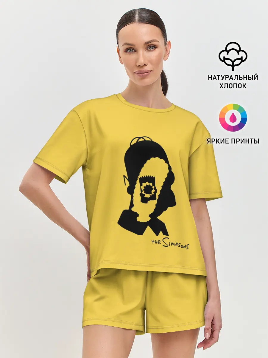 Женская пижама с шортами / Simpsons family