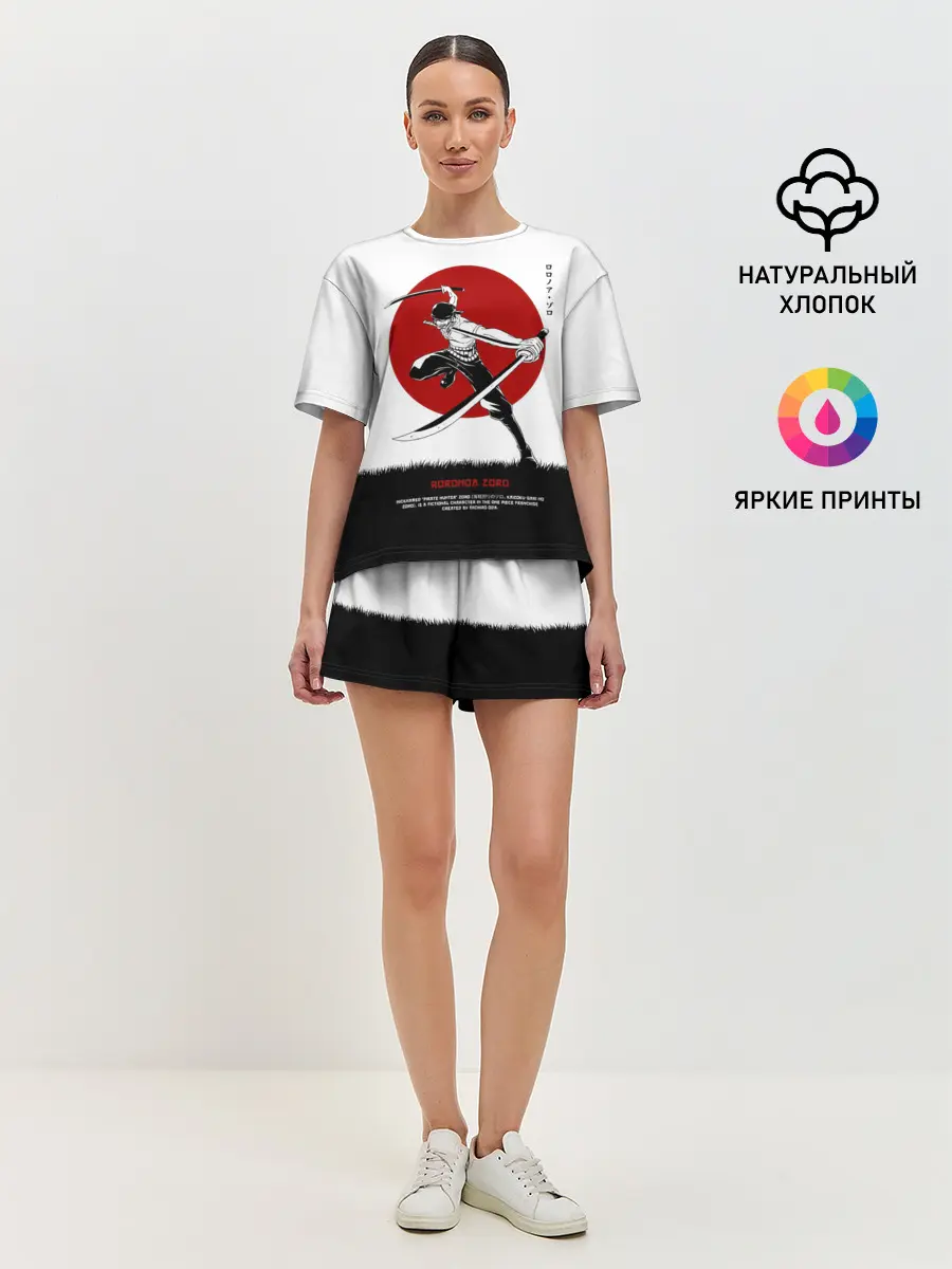 Женская пижама с шортами / Ророноа Зоро One Piece