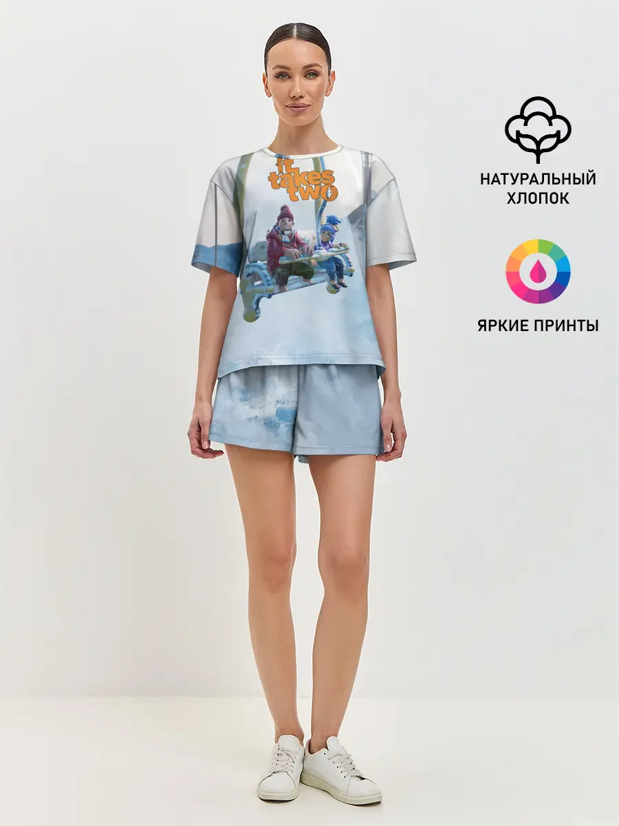 Женская пижама с шортами / It Takes Two Коди и Мэй