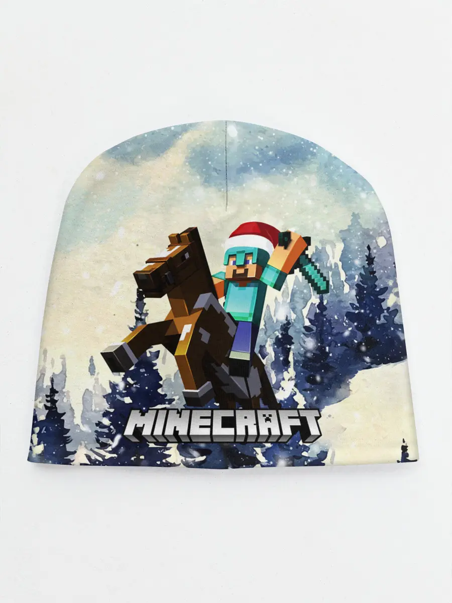 Детская шапка / Зимний Майнкрафт