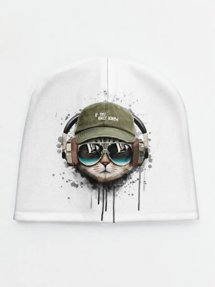 Детская шапка / Крутой кот