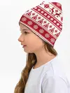 Детская шапка / Новый Год | Олени и снежинки
