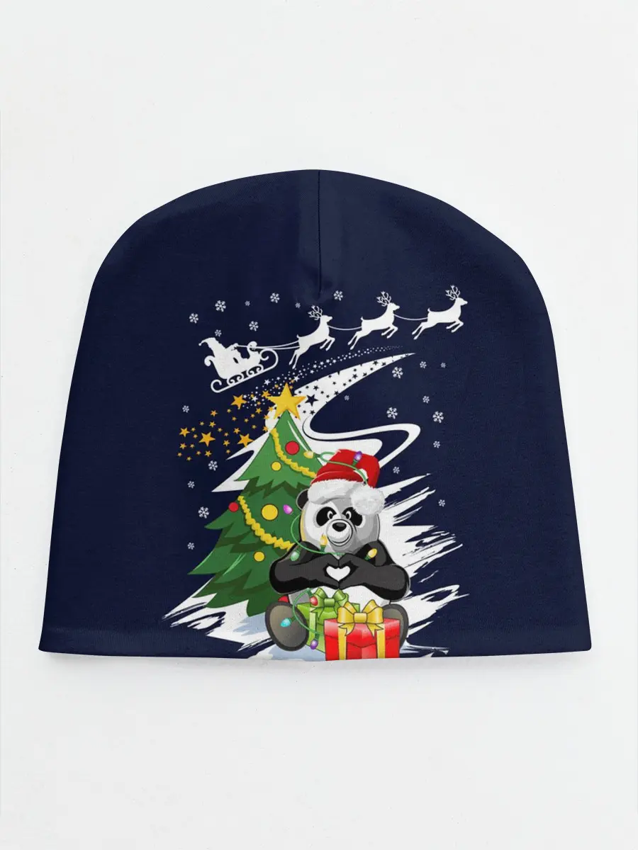 Детская шапка / Рождественская Панда
