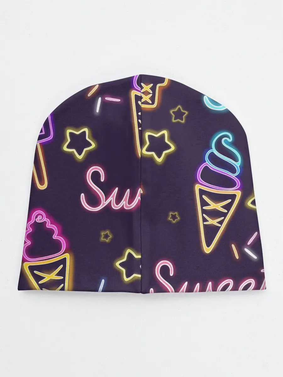 Детская шапка / Мороженное неон