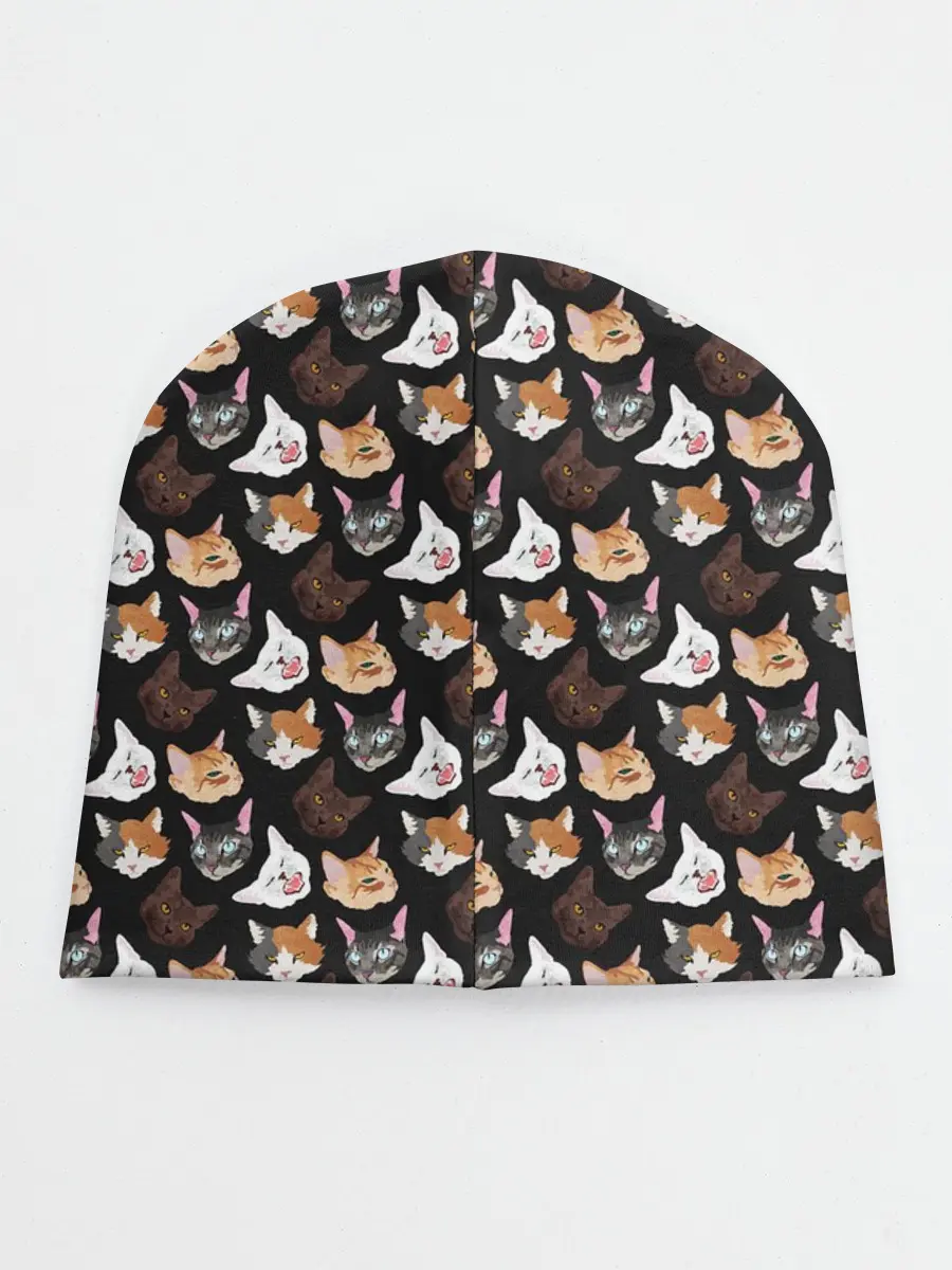 Детская шапка / Много котов