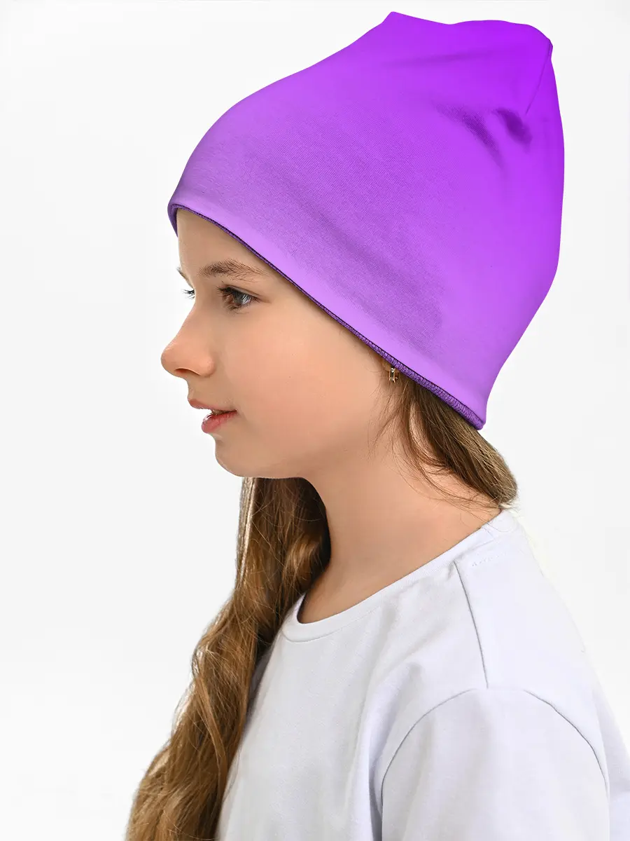 Детская шапка / Фиолетовый космос