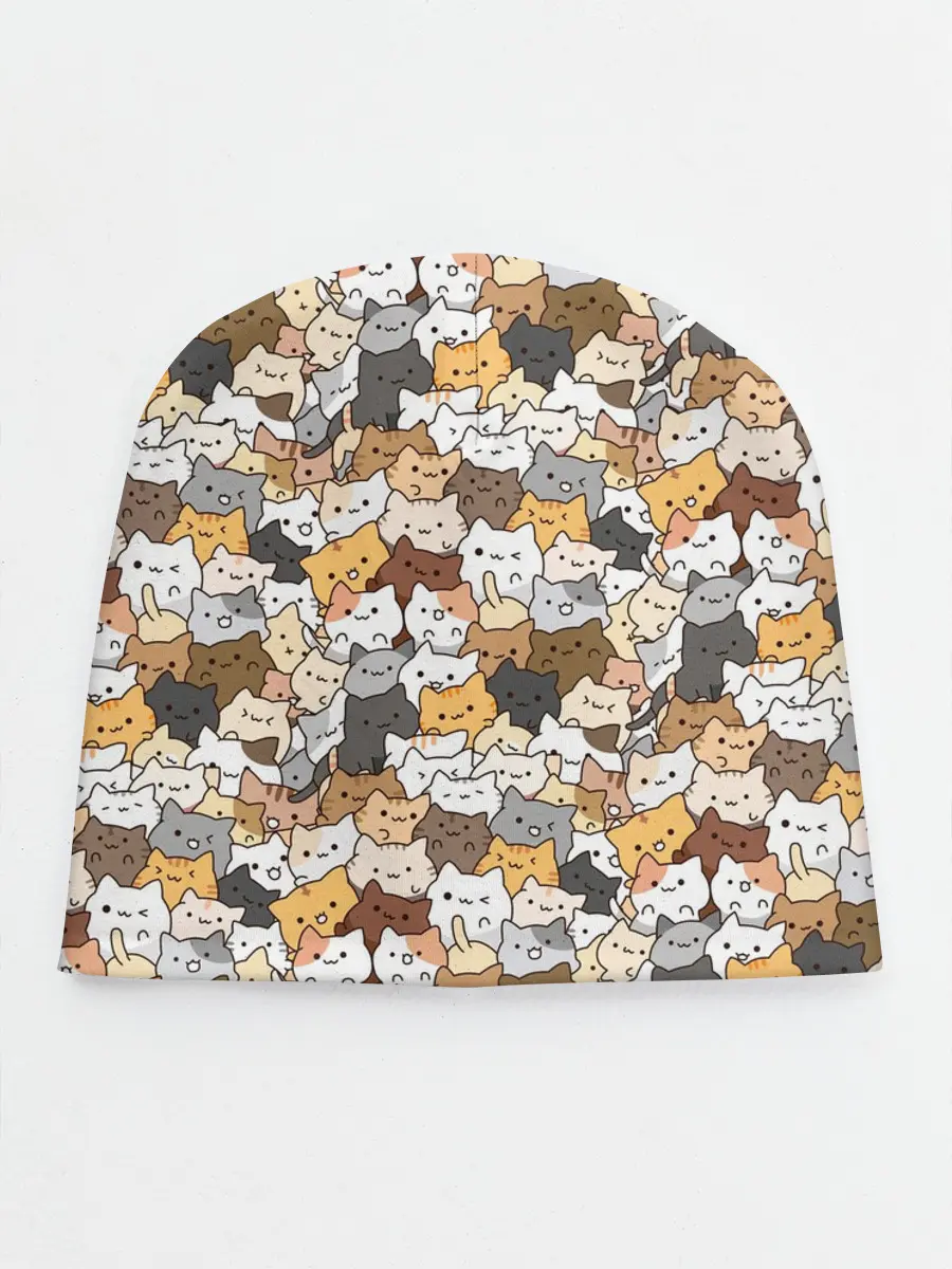 Детская шапка / Котики муркотики