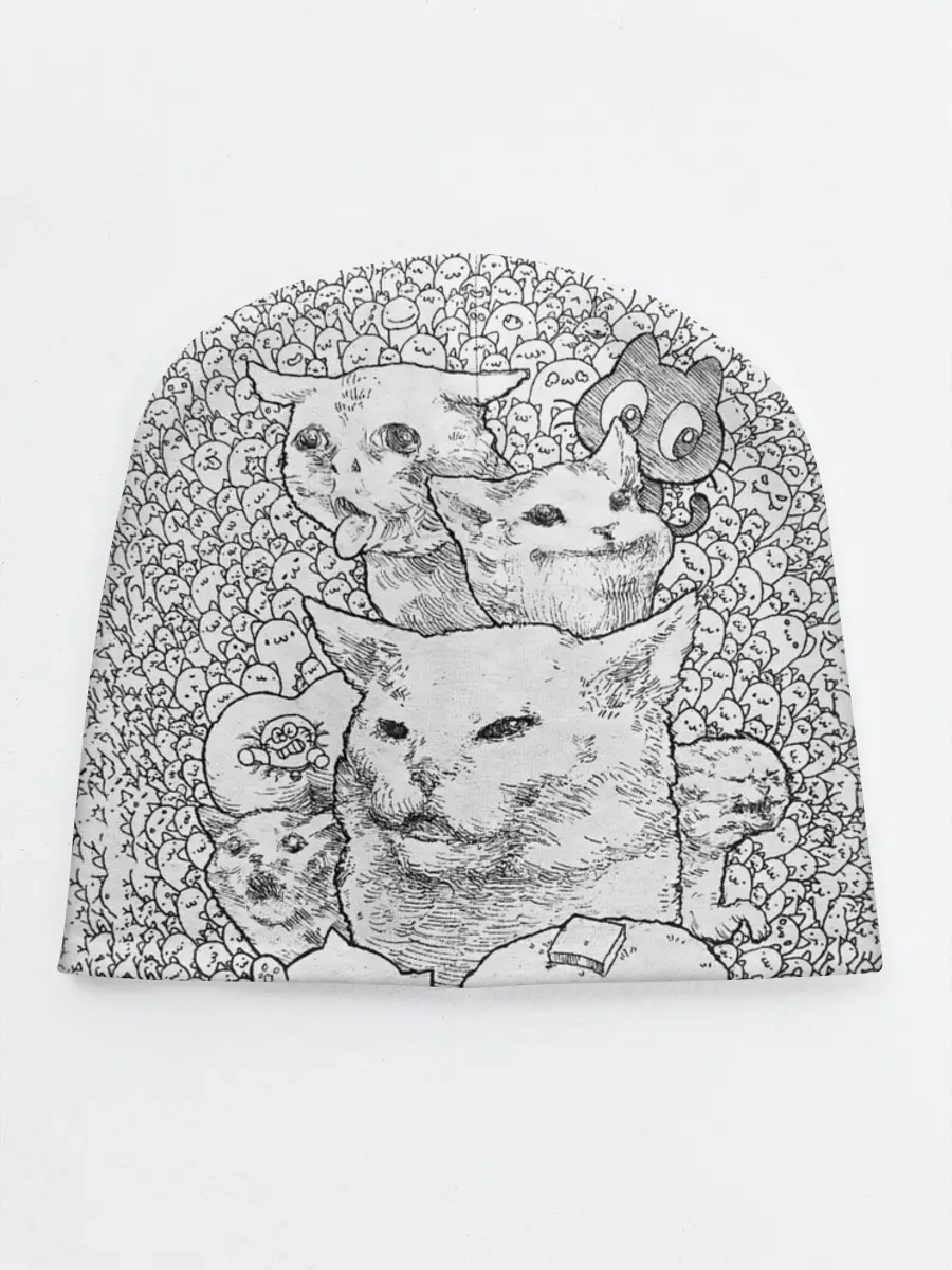 Детская шапка / Коты мемы кошки