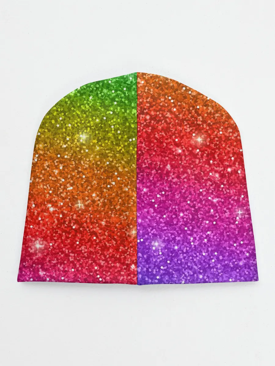 Детская шапка / Блестки радуги