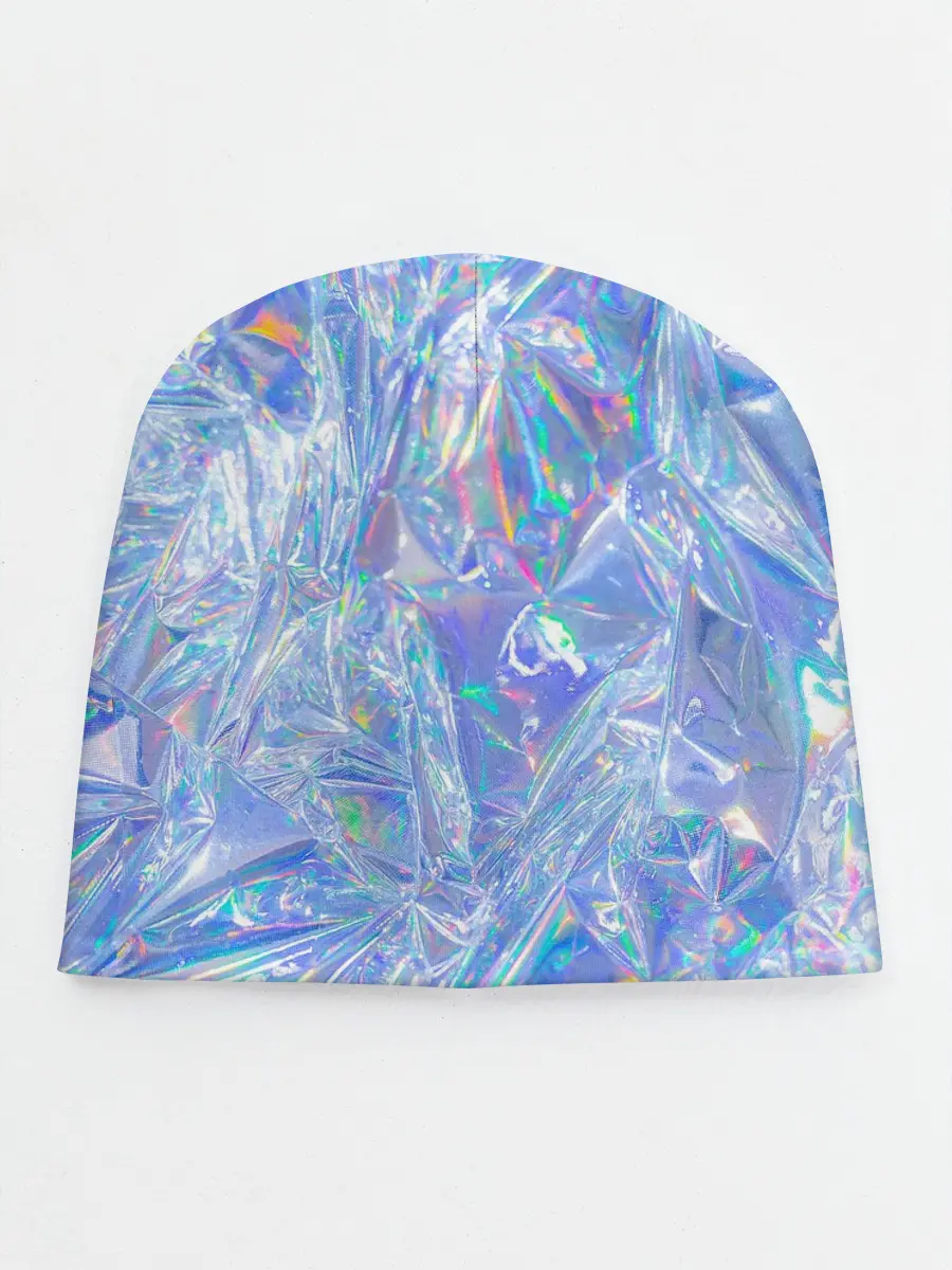 Детская шапка / 3d ice glitch