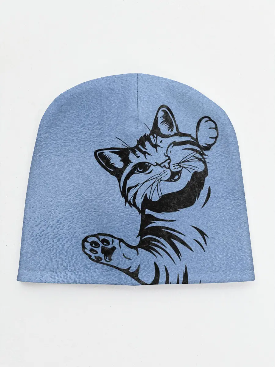 Детская шапка / Улыбающийся кот