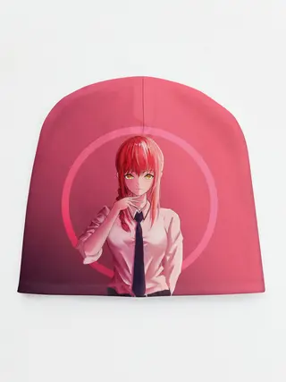 Детская шапка / Макима на красном фоне