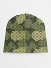 Детская шапка / вязаный принт милитари