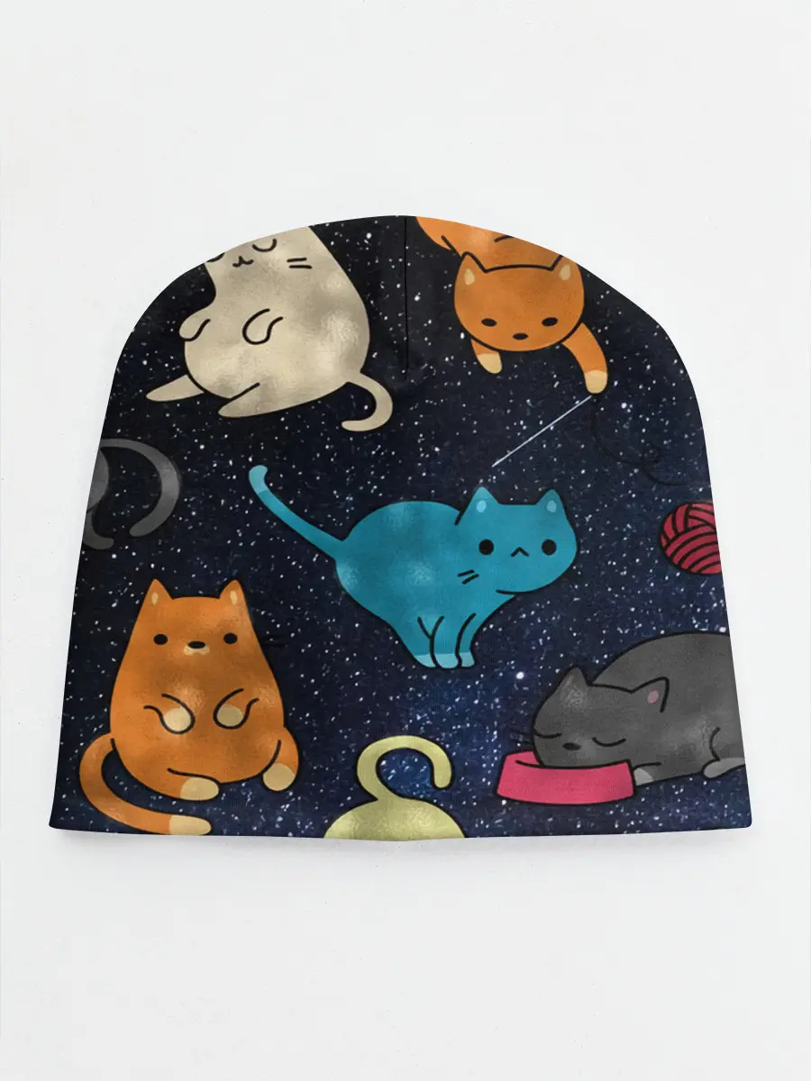 Детская шапка / Космические котики