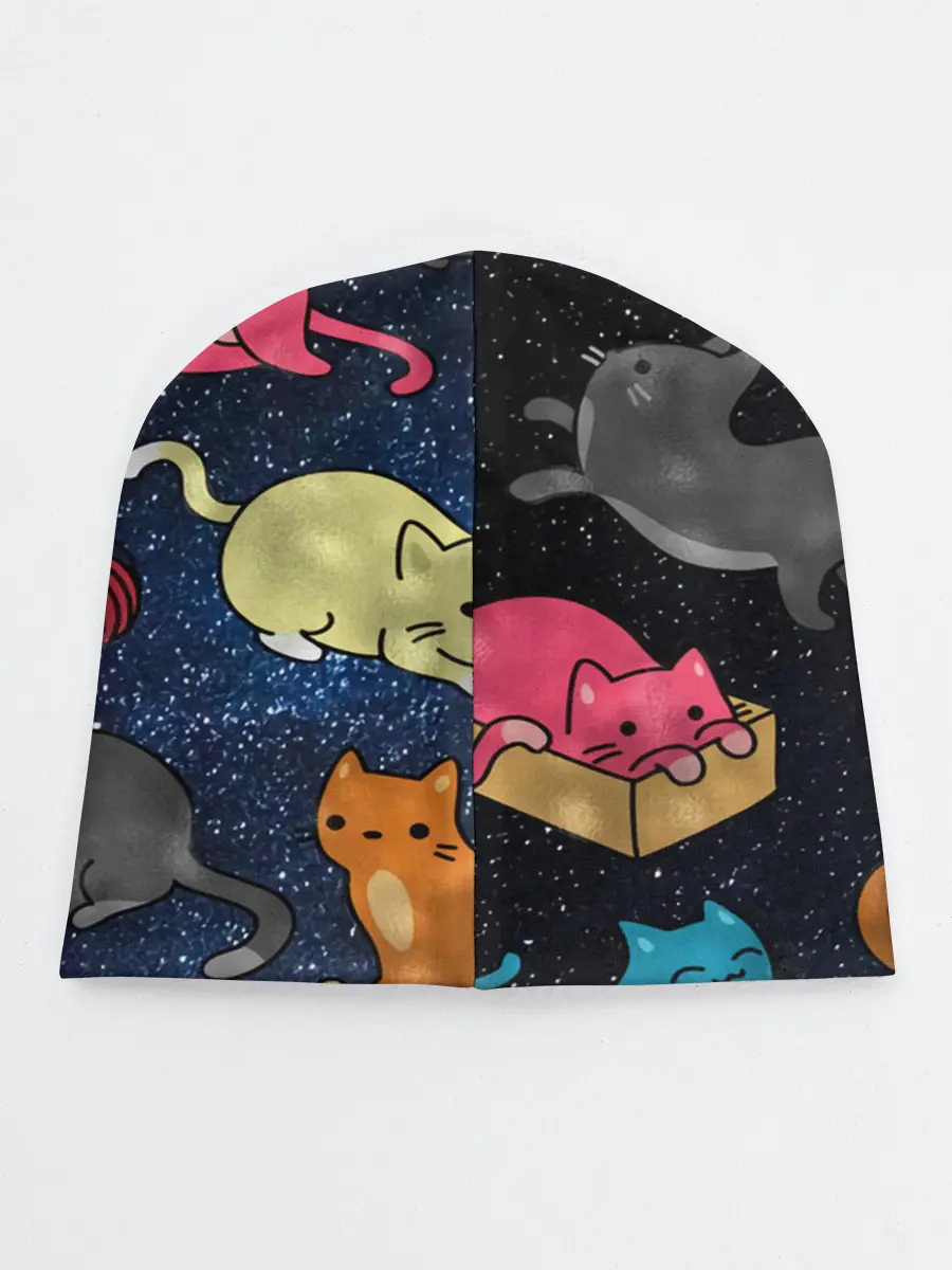 Детская шапка / Космические котики