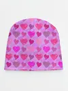 Детская шапка / Розовые сердечки