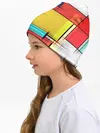 Детская шапка / абстрактные фигуры цвета