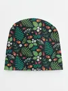 Детская шапка / Лесные листочки цветочки