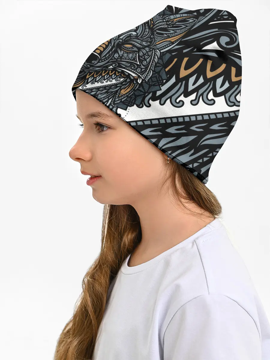 Детская шапка / Рисунок лиса