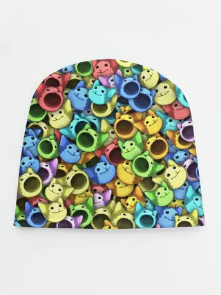 Детская шапка / Цветные Поп Котики
