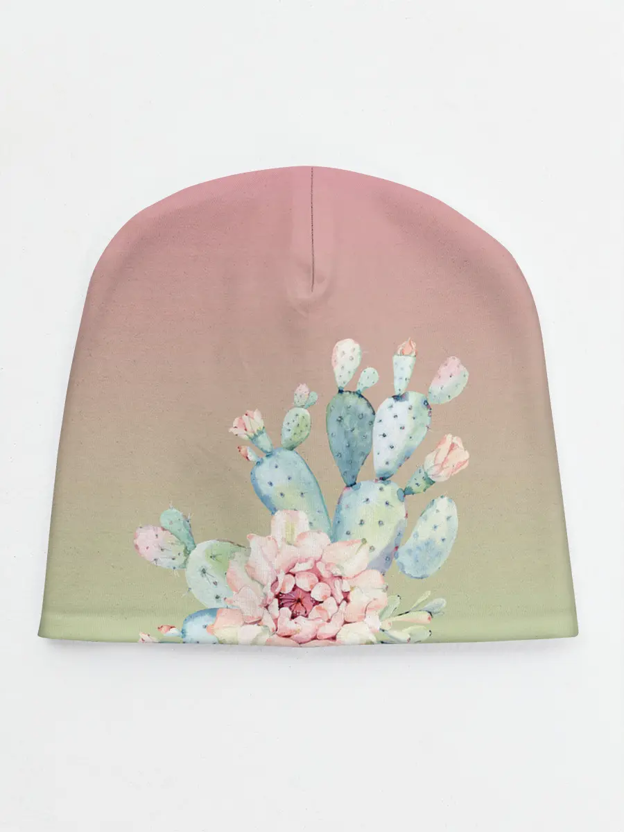 Детская шапка / суккулент градиент