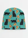 Детская шапка / Котики и Пиццы