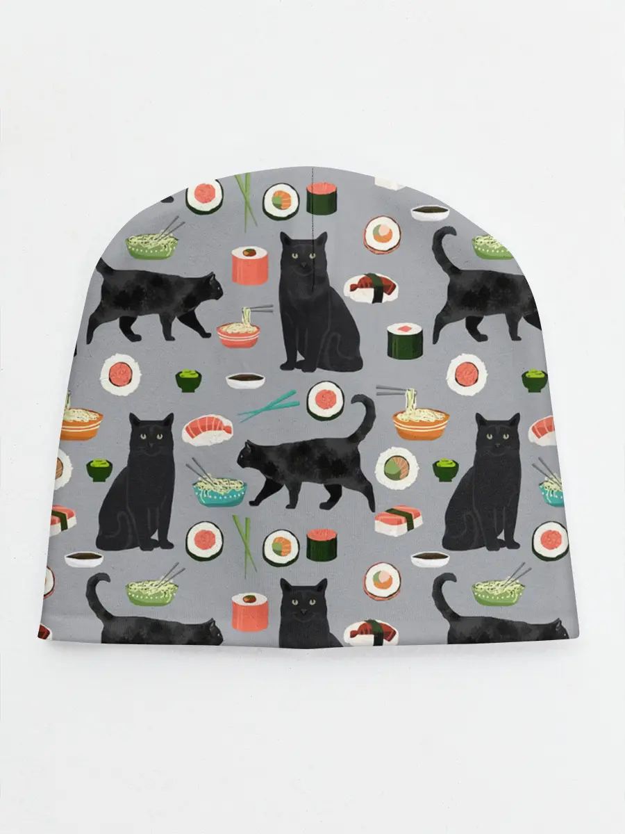 Детская шапка / Котики и Суши
