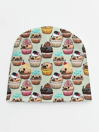 Детская шапка / Мопсы - Кексики