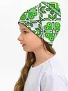 Детская шапка / Славянский Узор Зеленый