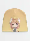 Детская шапка / малышка чиби и цыпленок