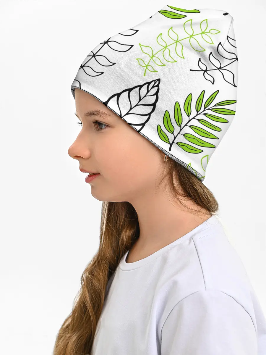 Детская шапка / Листья