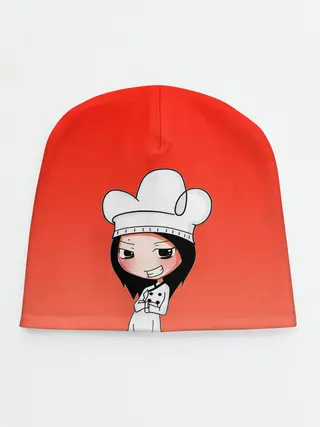 Детская шапка / Повар девушка манга