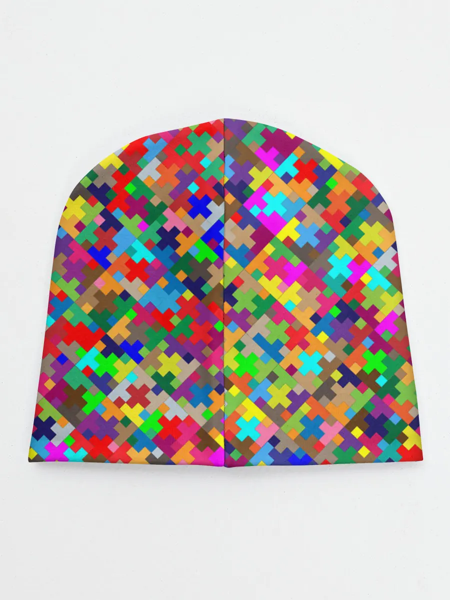 Детская шапка / РАЗНОЦВЕТНЫЙ ПАЗЛ