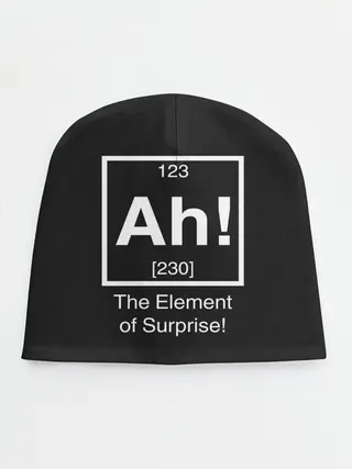 Детская шапка / The Element of Surprise