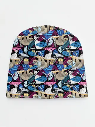 Детская шапка / Ленивцы и Лемуры