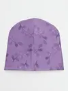 Детская шапка / Листья на фиолетовом фоне