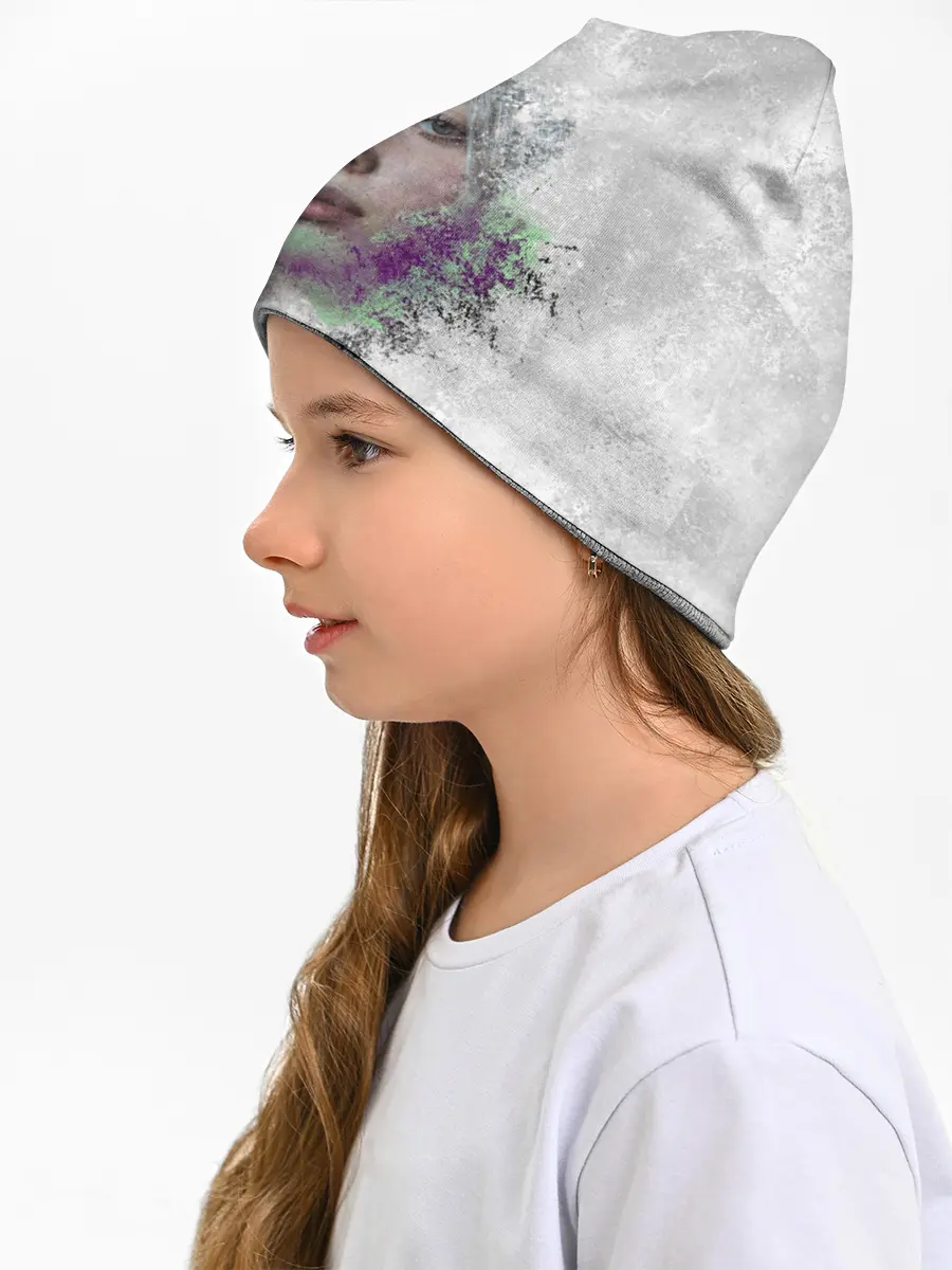 Детская шапка / Билли Айлиш красочная