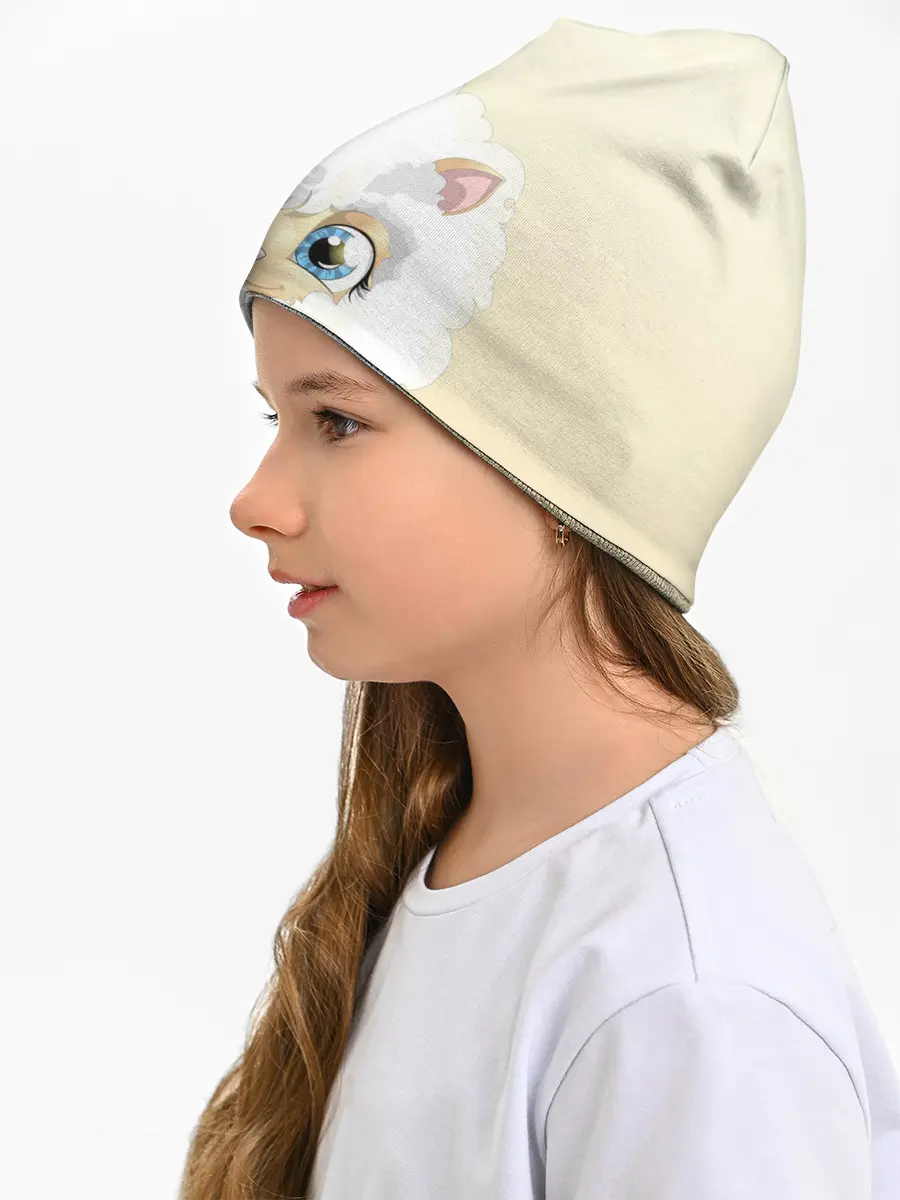 Детская шапка / Мультяшная овечка облако