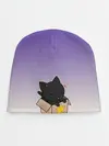 Детская шапка / черный котенок в коробке
