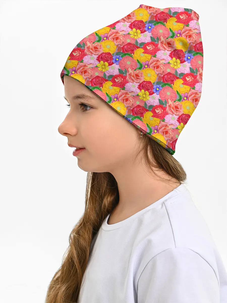 Детская шапка / Цветы