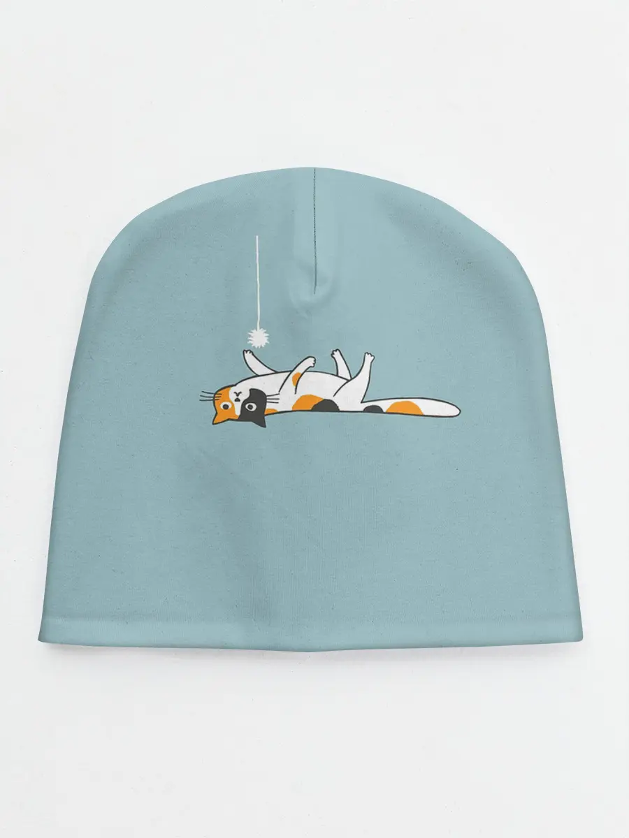 Детская шапка / Котик грустит