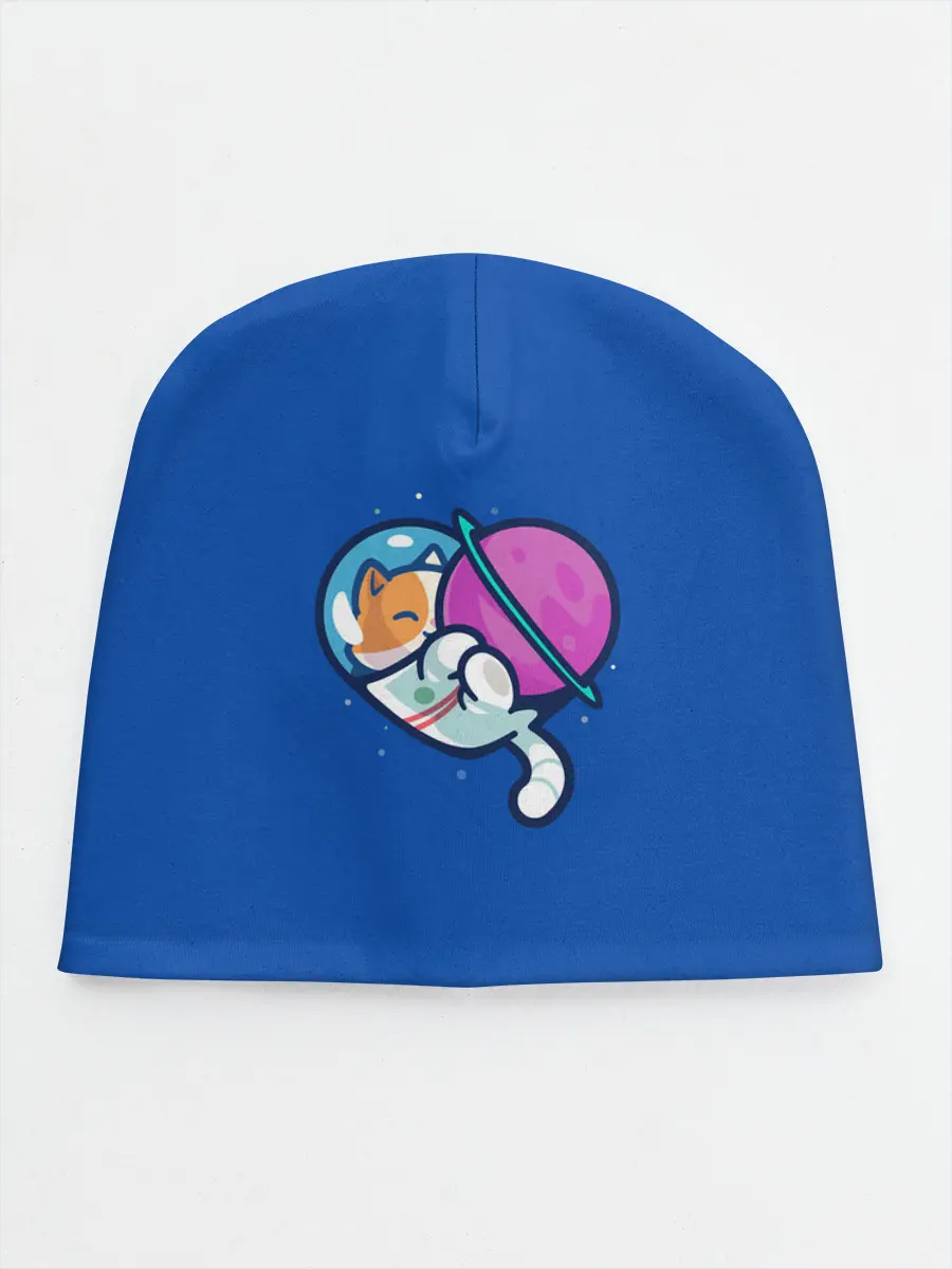 Детская шапка / Кот космонавт