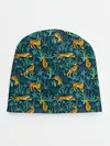 Детская шапка / Паттерн из Тигров и Растений