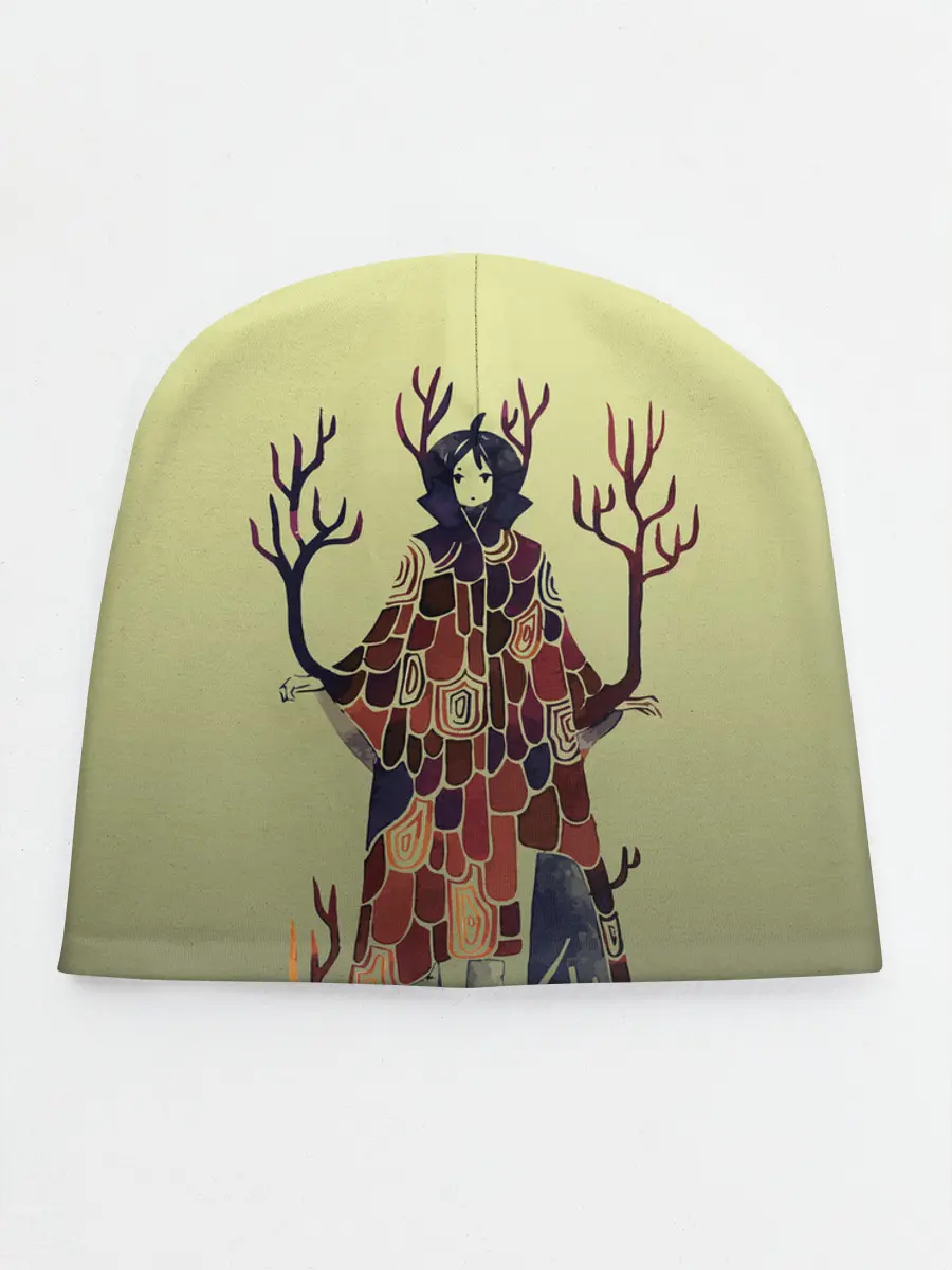 Детская шапка / лесной волшебник акварель