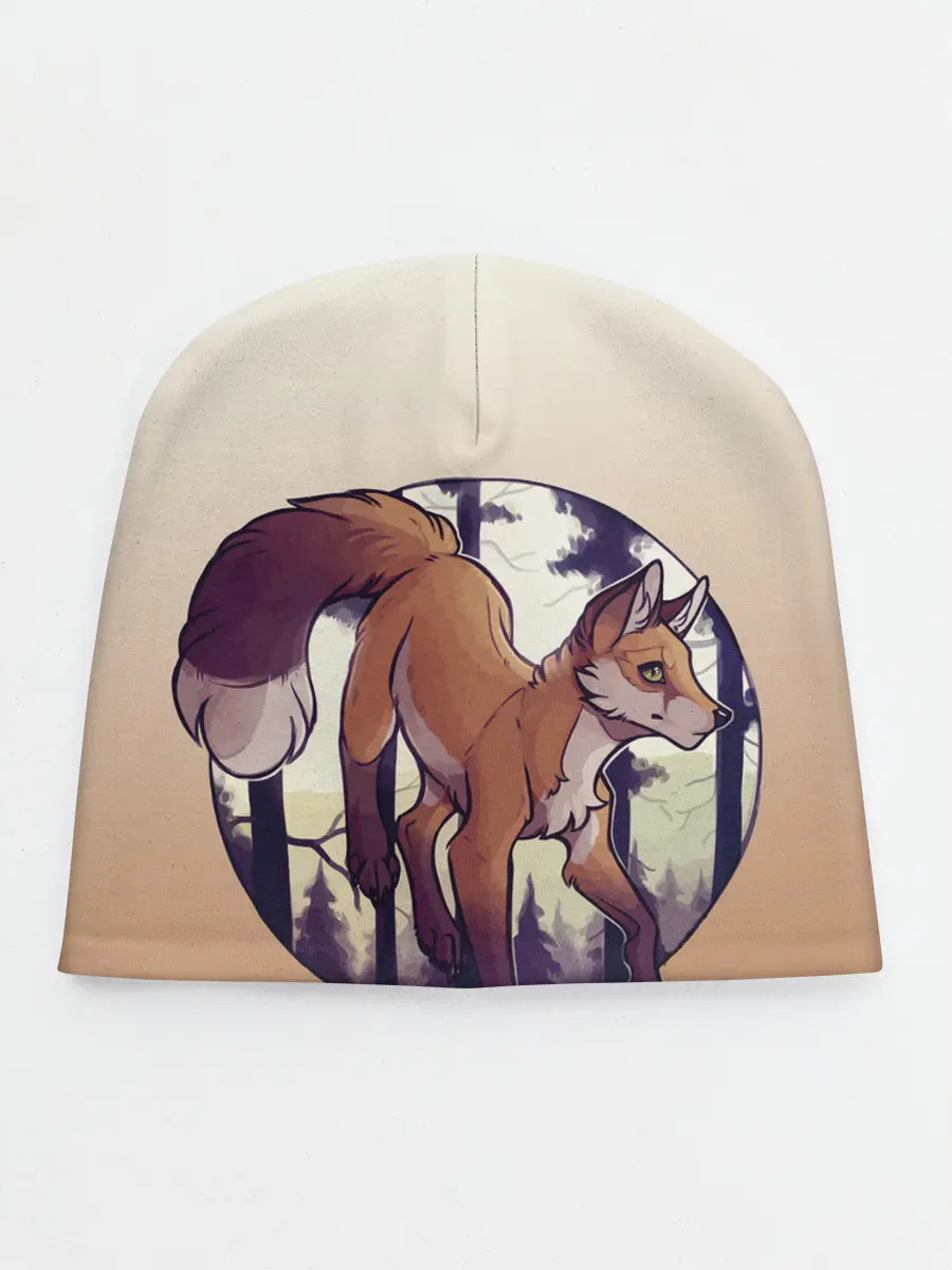 Детская шапка / Лисица рисунок