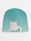 Детская шапка / котик на подстилке