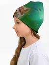 Детская шапка / Лисенок нюхает цветок