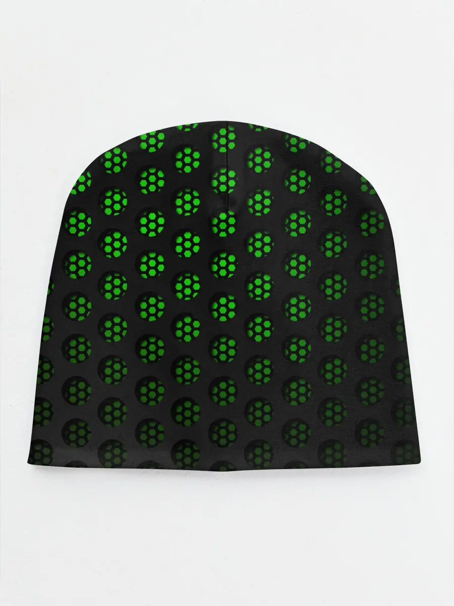 Детская шапка / Зелёные соты 3D