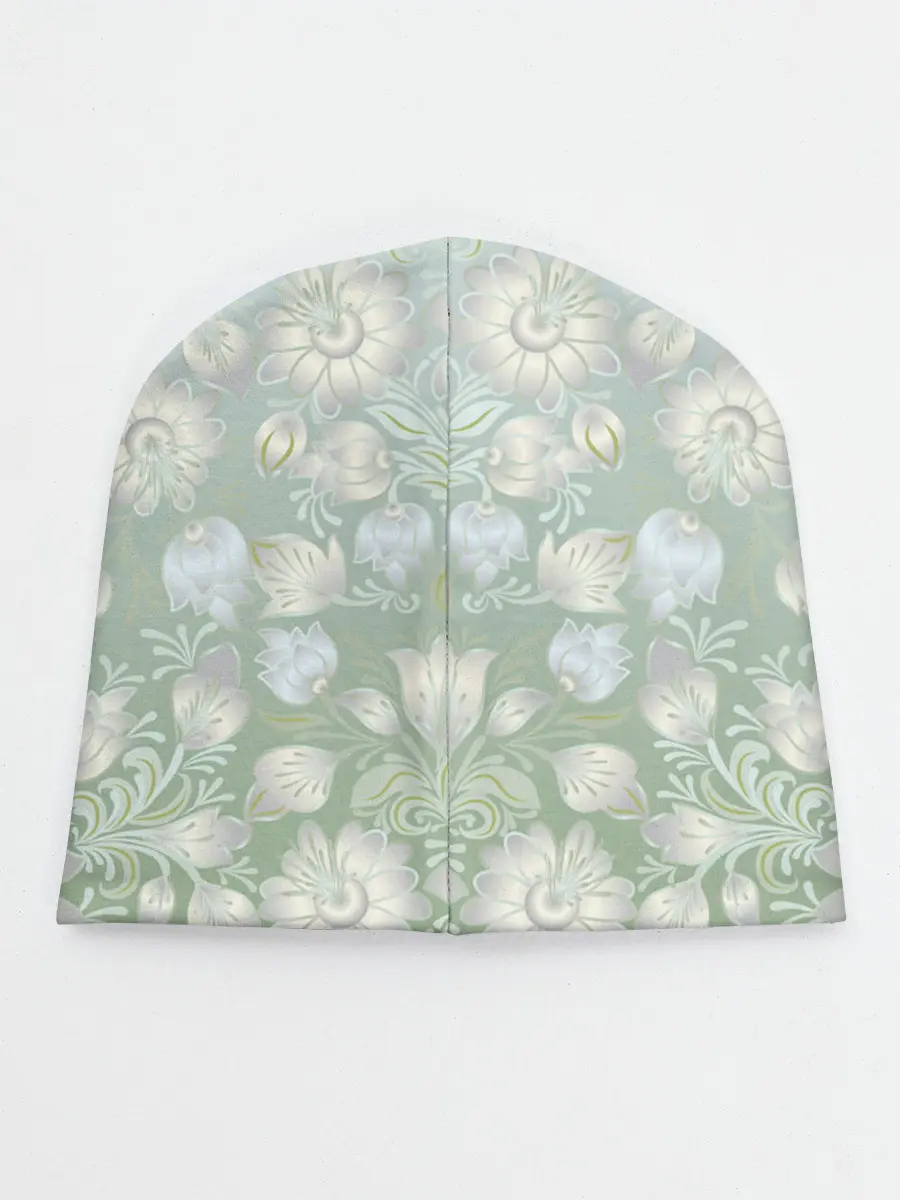 Детская шапка / цветочный узор